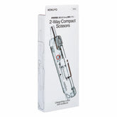 KOKUYO TRANSPARENT MECHANISM Series 2-Way Compact Scissors HAKO-AKE - White - Default Title by Techo Treats Stationery