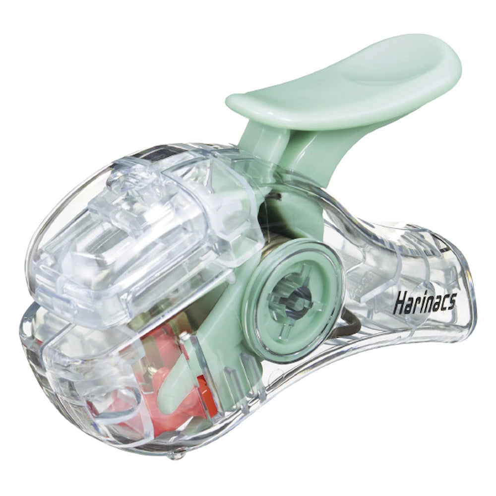KOKUYO TRANSPARENT MECHANISM Series Stapleless Stapler Harinacs - Green - Default Title by Techo Treats Stationery