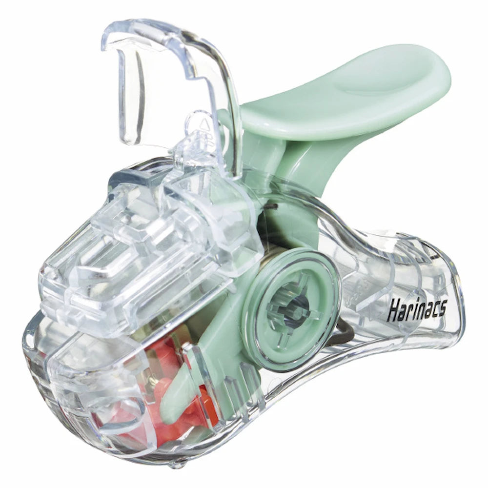KOKUYO TRANSPARENT MECHANISM Series Stapleless Stapler Harinacs - Green - Default Title by Techo Treats Stationery