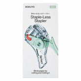 KOKUYO TRANSPARENT MECHANISM Series Stapleless Stapler Harinacs - Green - Default Title by Techo Treats Stationery