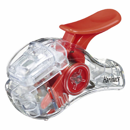 KOKUYO TRANSPARENT MECHANISM Series Stapleless Stapler Harinacs - Red - Default Title by Techo Treats Stationery