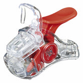 KOKUYO TRANSPARENT MECHANISM Series Stapleless Stapler Harinacs - Red - Default Title by Techo Treats Stationery