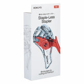 KOKUYO TRANSPARENT MECHANISM Series Stapleless Stapler Harinacs - Red - Default Title by Techo Treats Stationery