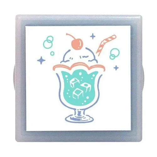 KONOIRO Paintable Penetrating Stamp Mini - Cream Soda - Kodomo no Kao - Default Title by Techo Treats Stationery