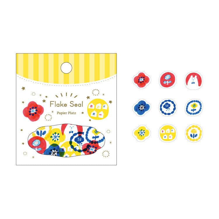 Kurogoma Flake Seal - Yellow - Papier Platz - Default Title by Techo Treats Stationery