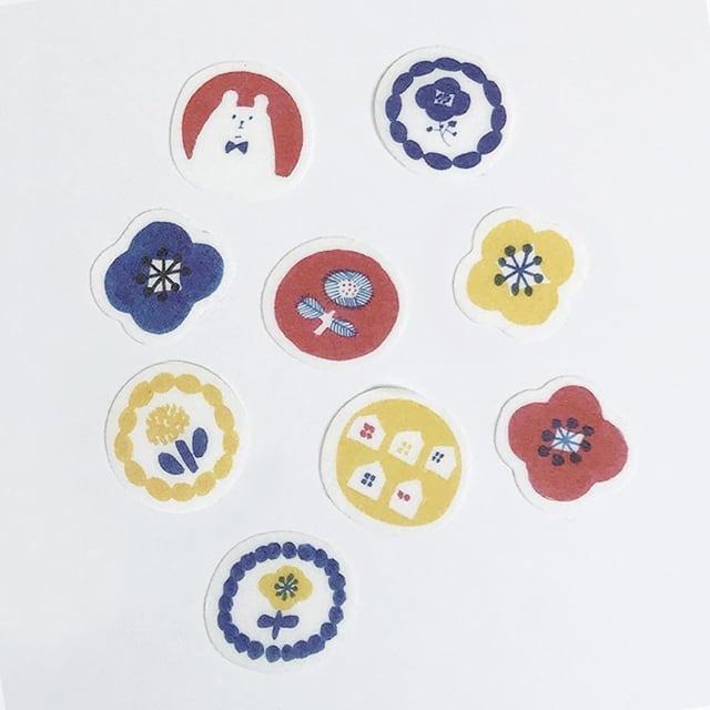 Kurogoma Flake Seal - Yellow - Papier Platz - Default Title by Techo Treats Stationery