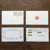 Kyupodo - Cloud Post Office One-stroke Paper - Afternoon Letter - Techo Treats