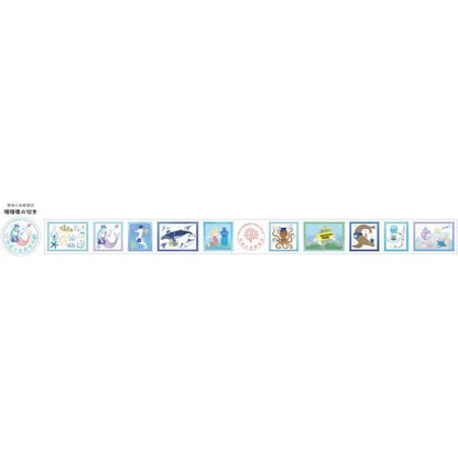 Kyupodo - Masking Tape - Coral Reef Stamps - Techo Treats