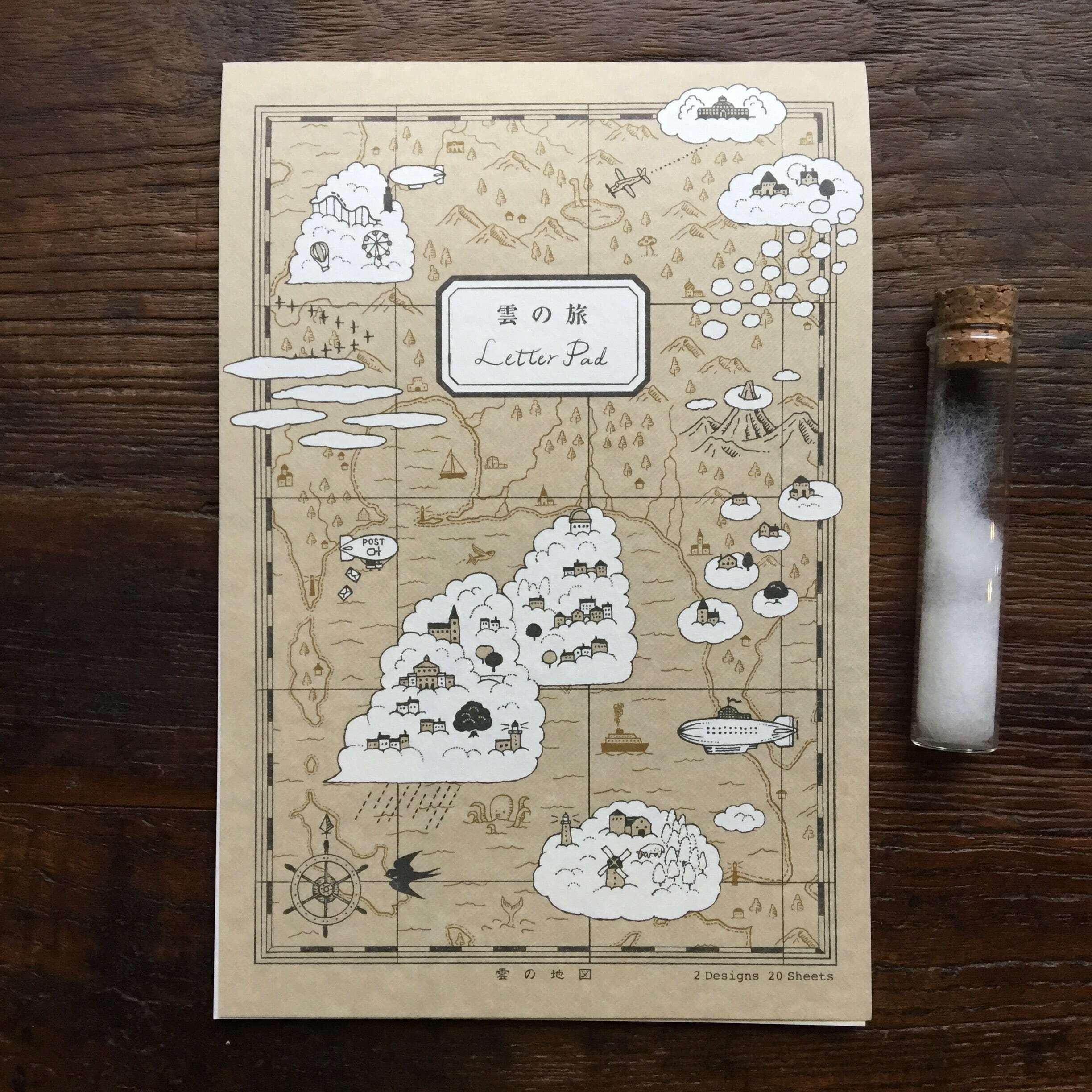 Kyupodo - Trip of Cloud Letter Pad - Techo Treats