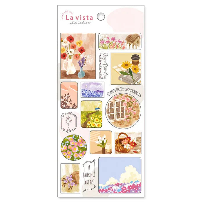 La vista Wonderful View Sticker - Flower - Techo Treats