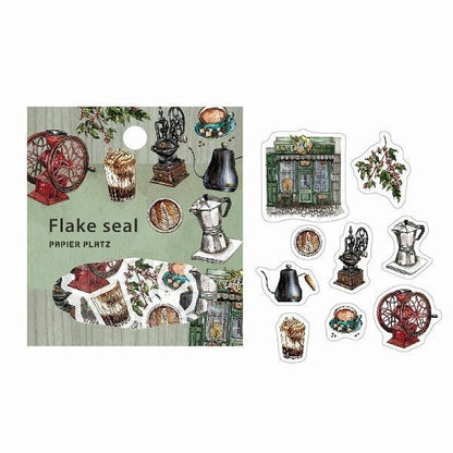 LCN Flake Seal - Coffee Shop - Papier Platz - Default Title by Techo Treats Stationery