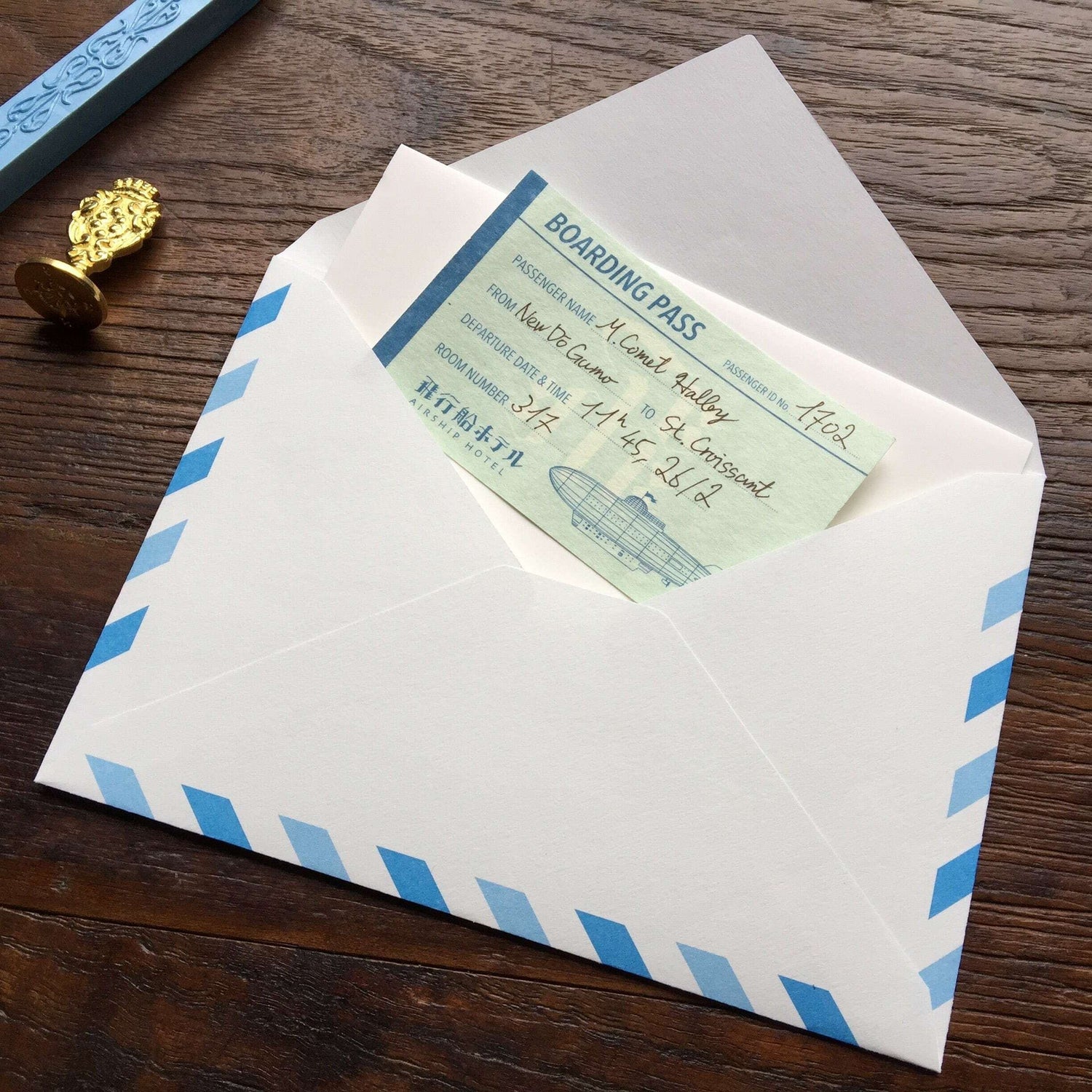 LIFE Kyupodo Airship Hotel Letter Pad - Default Title by Techo Treats Stationery