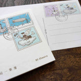 LIFE Kyupodo Cloud Post Office One-stroke Paper - Afternoon Letter - Default Title by Techo Treats Stationery