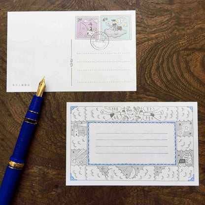 LIFE Kyupodo Cloud Post Office One-stroke Paper - Afternoon Letter - Default Title by Techo Treats Stationery