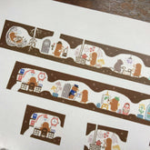 LIFE Kyupodo Masking Tape - Mogura House - Default Title by Techo Treats Stationery