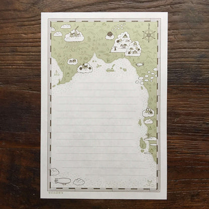 LIFE Kyupodo Trip of Cloud Letter Pad - Default Title by Techo Treats Stationery