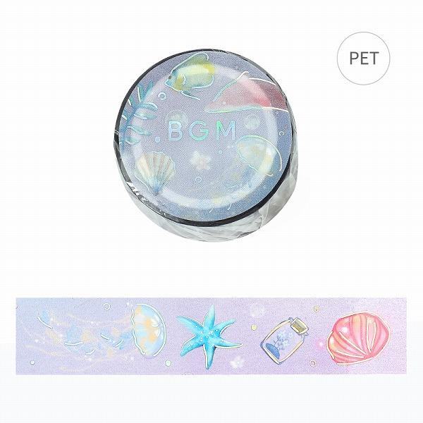 LIFE Series Foil-stamped Clear Tape 20mm - Ocean - Techo Treats