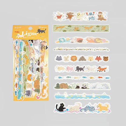 Ligne Deco Sticker - Animal Friends - Techo Treats