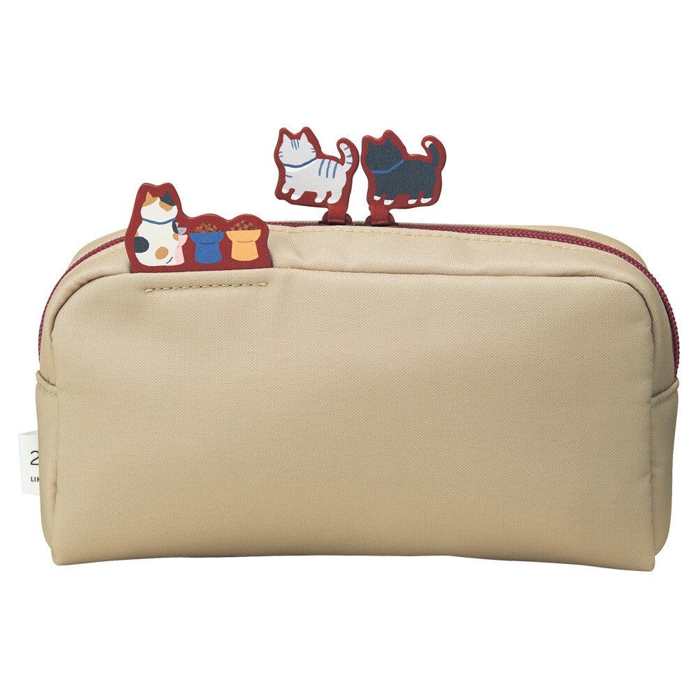 LIHIT LAB Box Pen Pouch (L) - Biscuit Beige - Cat&