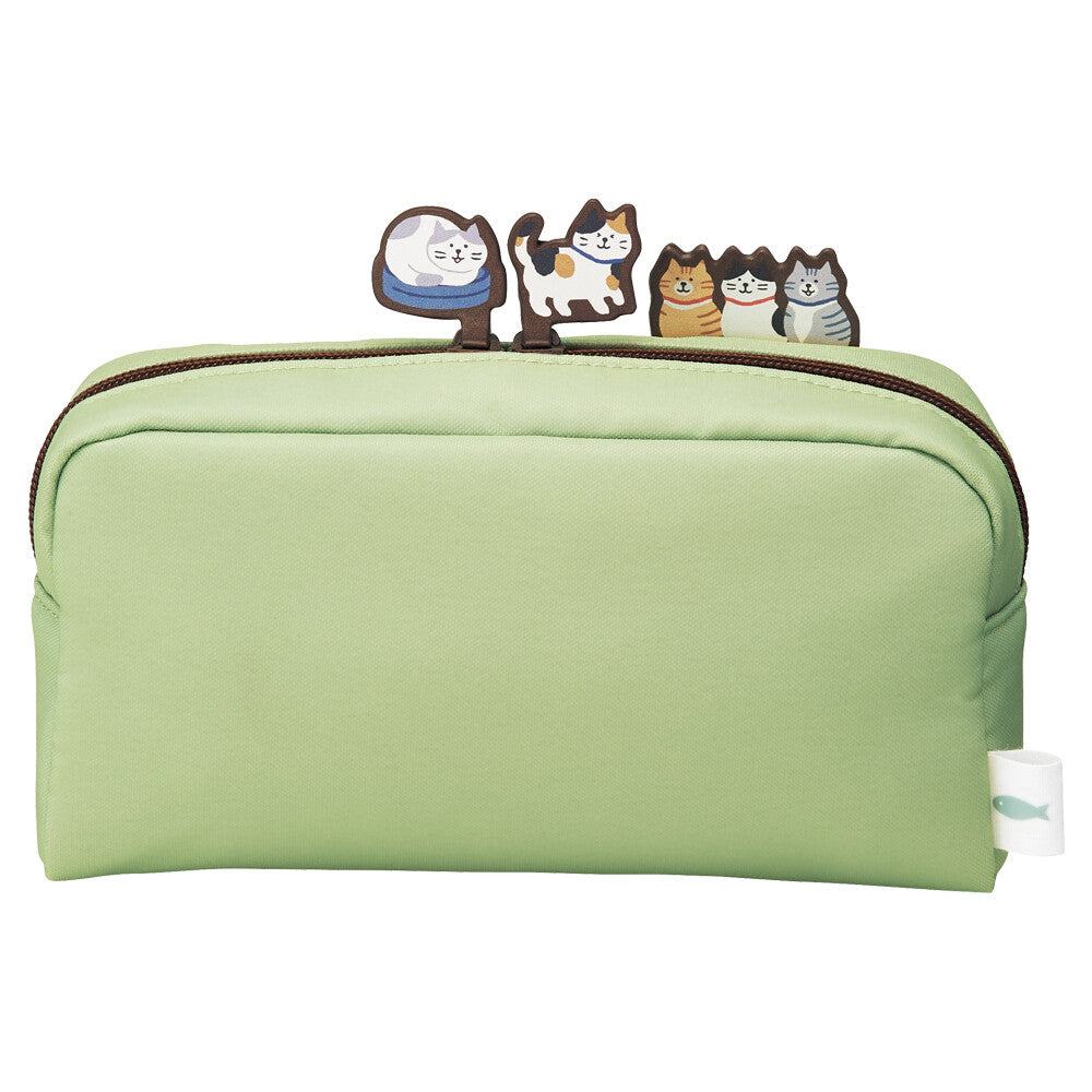 LIHIT LAB Box Pen Pouch (L) - Pistachio Green - Cat&