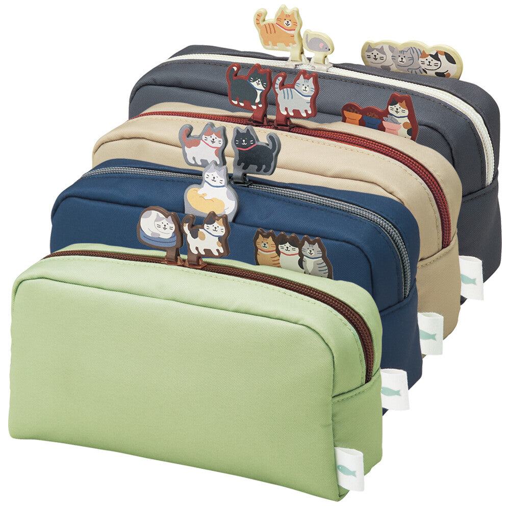 LIHIT LAB Box Pen Pouch (L) - Pistachio Green - Cat&