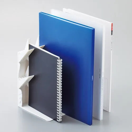 LIHIT LAB Firm Bookend - A4 Large Size (2 colors) - White by Techo Treats Stationery