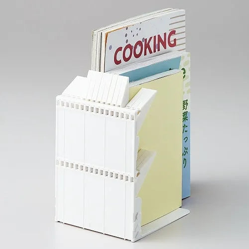 LIHIT LAB Firm Bookend - A4 Medium Size (2 colors) - White by Techo Treats Stationery