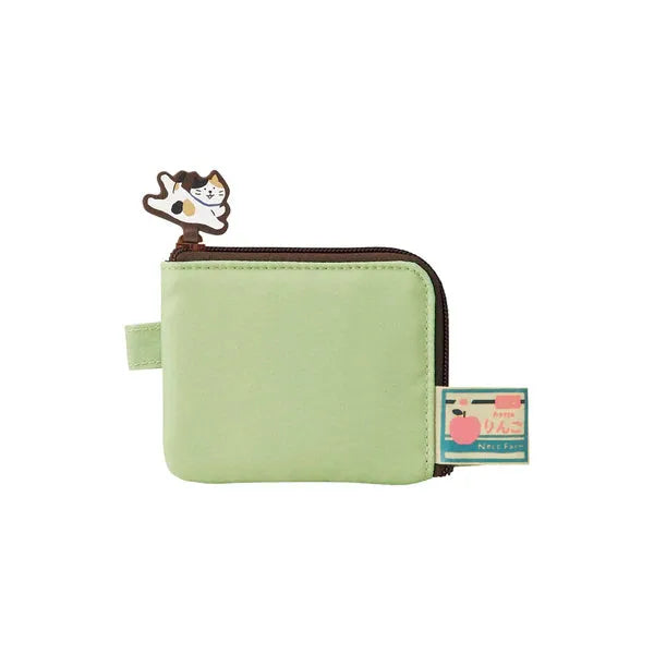 LIHIT LAB Flat Card Pouch - Pistachio Green - Cat&