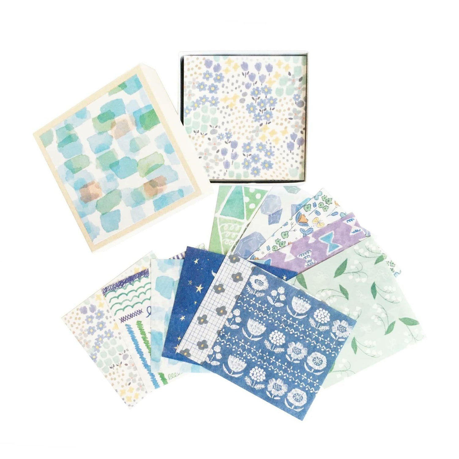 Little Box Assorted Origami - Cool Color - Furukawa Shiko - Default Title by Techo Treats Stationery