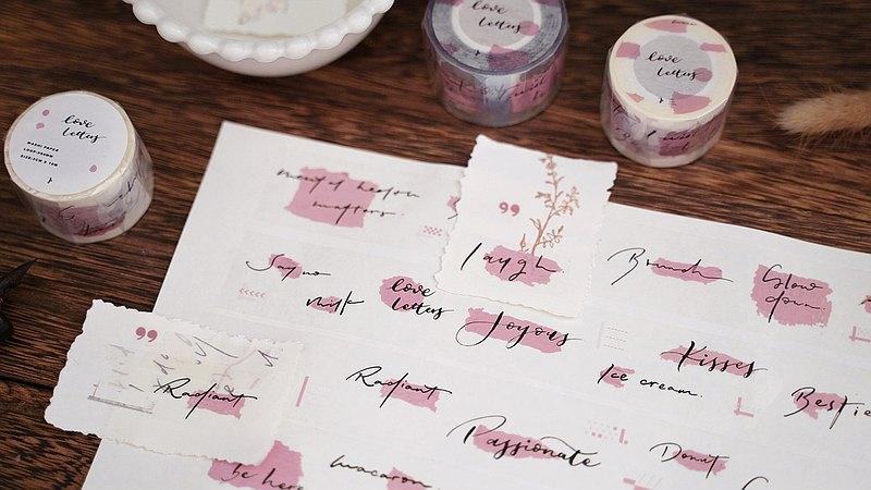love letter - Masking Tape with Release Paper (Washi / PET) - Techo Treats