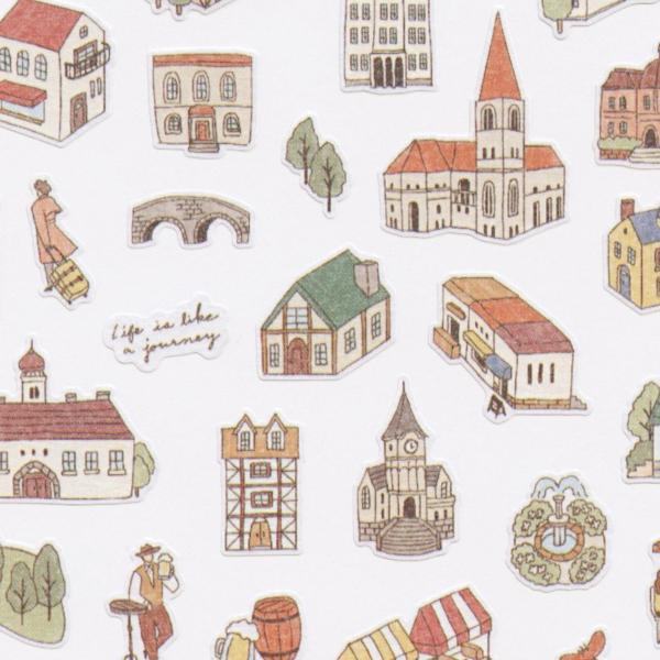 machi map Sticker - Gray City - Techo Treats