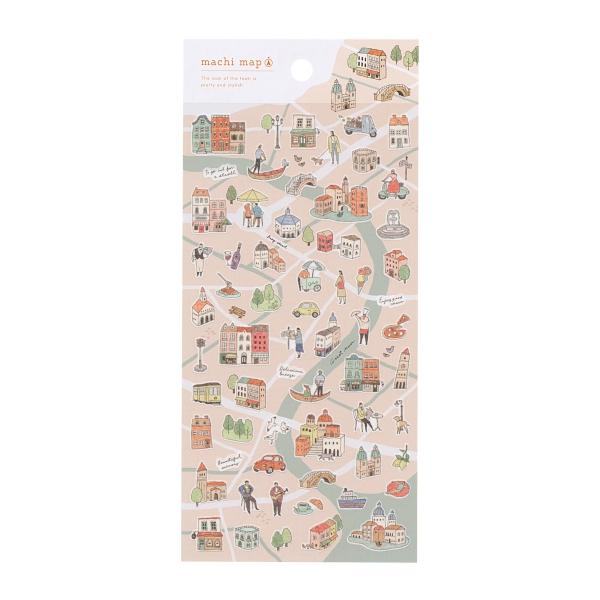 machi map Sticker - Orange City - Techo Treats