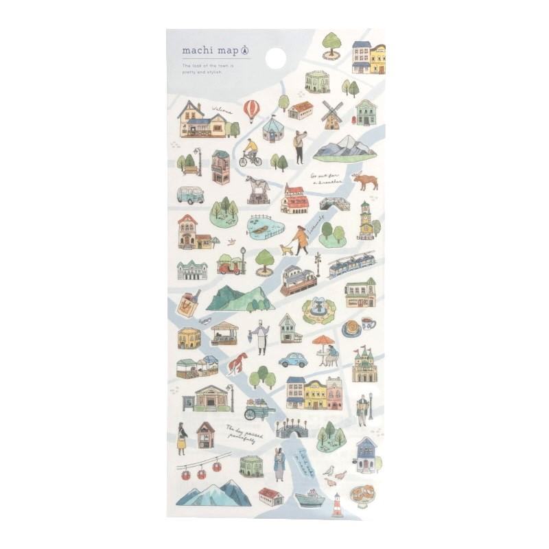 machi map Sticker - White City - Techo Treats