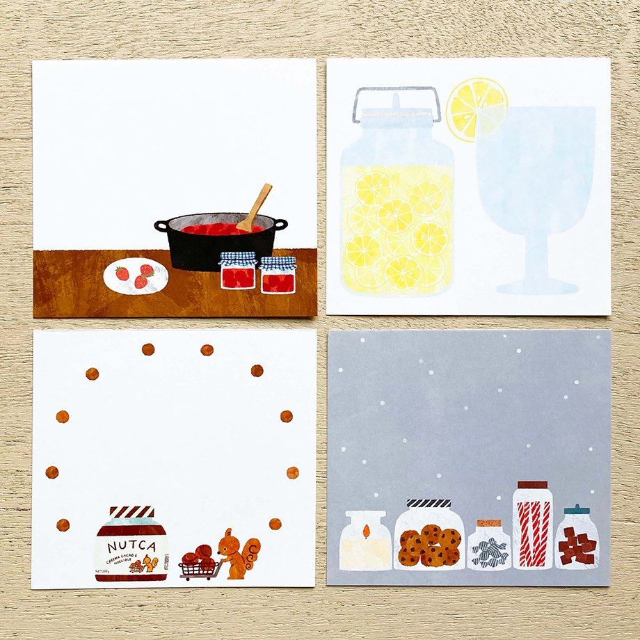 Mariko Fukuoka Block Memo - SEASONAL JAR - cozyca products - Default Title by Techo Treats Stationery