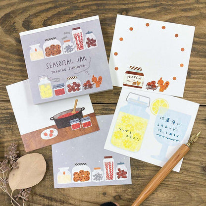 Mariko Fukuoka Block Memo - SEASONAL JAR - cozyca products - Default Title by Techo Treats Stationery