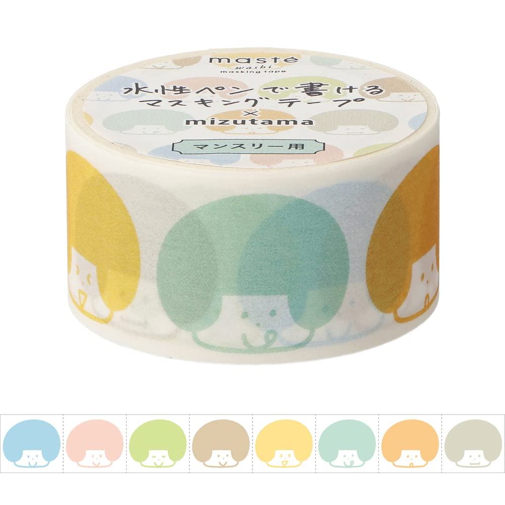 MARK’S mizutama maste Masking Tape - Square - C - Okappa-chan by Techo Treats Stationery
