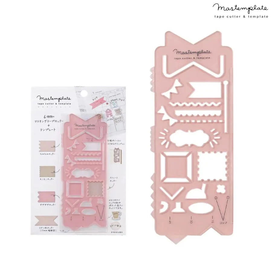 Mastemplate tape cutter &amp; template - Ribbon - Kutsuwa - Default Title by Techo Treats Stationery