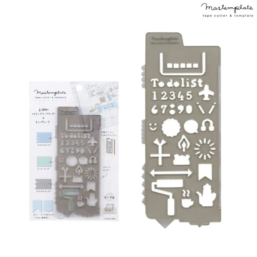 Mastemplate tape cutter &amp; template - Schedule - Kutsuwa - Default Title by Techo Treats Stationery