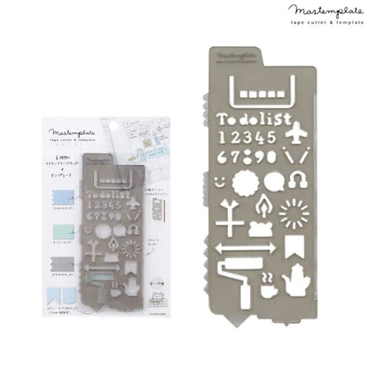 Mastemplate tape cutter &amp; template - Schedule - Kutsuwa - Default Title by Techo Treats Stationery