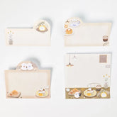 Mattari Animals Die-cut Sticky Notes (Day) - Shimaenaga Long-tailed Tit - NB Co - Default Title by Techo Treats Stationery