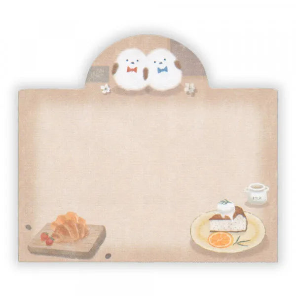 Mattari Animals Die-cut Sticky Notes (Day) - Shimaenaga Long-tailed Tit - NB Co - Default Title by Techo Treats Stationery