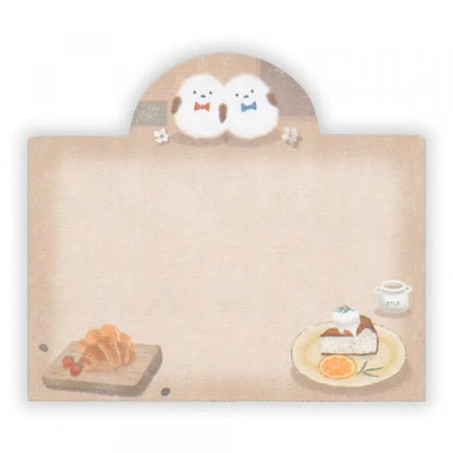 Mattari Animals Die-cut Sticky Notes (Day) - Shimaenaga Long-tailed Tit - NB Co - Default Title by Techo Treats Stationery