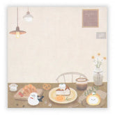 Mattari Animals Die-cut Sticky Notes (Day) - Shimaenaga Long-tailed Tit - NB Co - Default Title by Techo Treats Stationery