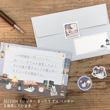 Mattari Animals Flake Stickers (Day) - Penguin - NB Co - Default Title by Techo Treats Stationery