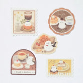 Mattari Animals Flake Stickers (Day) - Shimaenaga Long-tailed Tit - NB Co - Default Title by Techo Treats Stationery