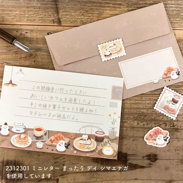 Mattari Animals Flake Stickers (Day) - Shimaenaga Long-tailed Tit - NB Co - Default Title by Techo Treats Stationery
