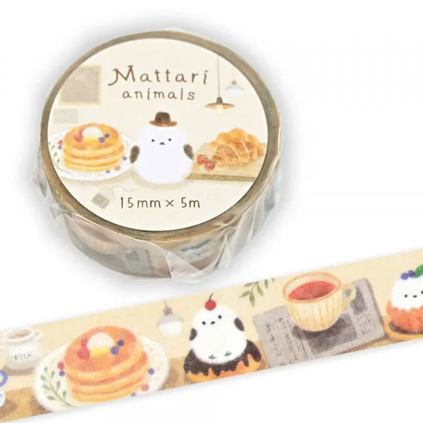 Mattari Animals Masking Tape - Shimaenaga Long-tailed Tit - NB Co - Default Title by Techo Treats Stationery