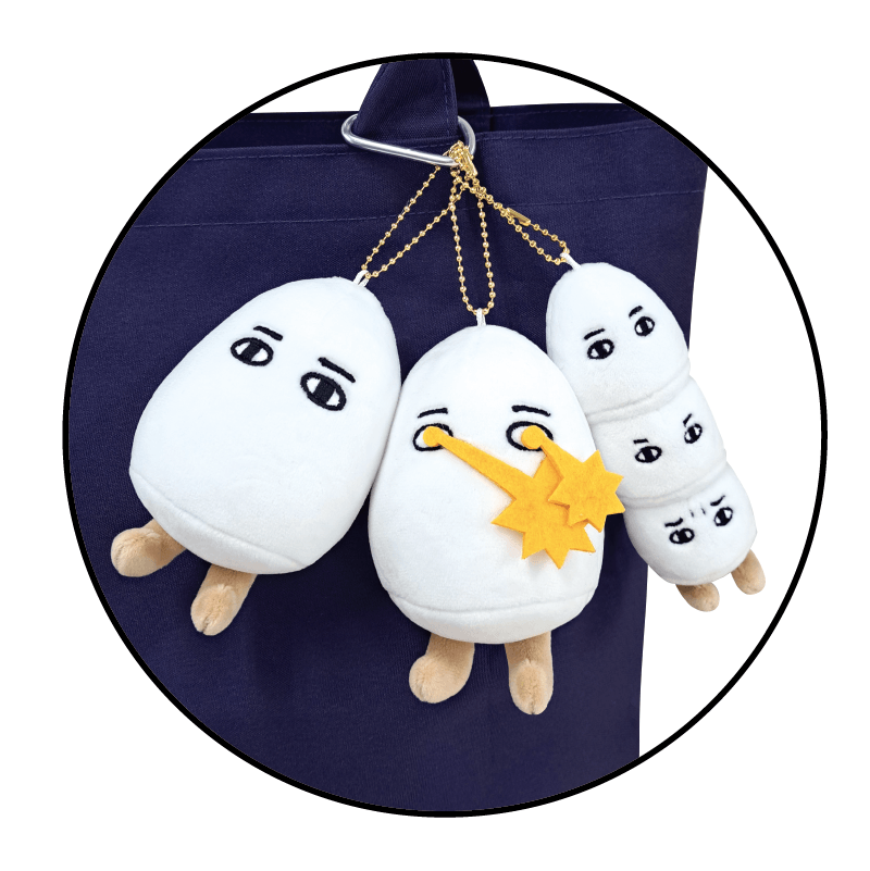 Medjed - Encyclopaedia for Adults Plush Toy Keychain - KAMIO JAPAN - Default Title by Techo Treats Stationery