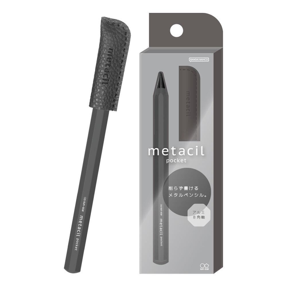 metacil pocket Metal Pencil - Black - Techo Treats