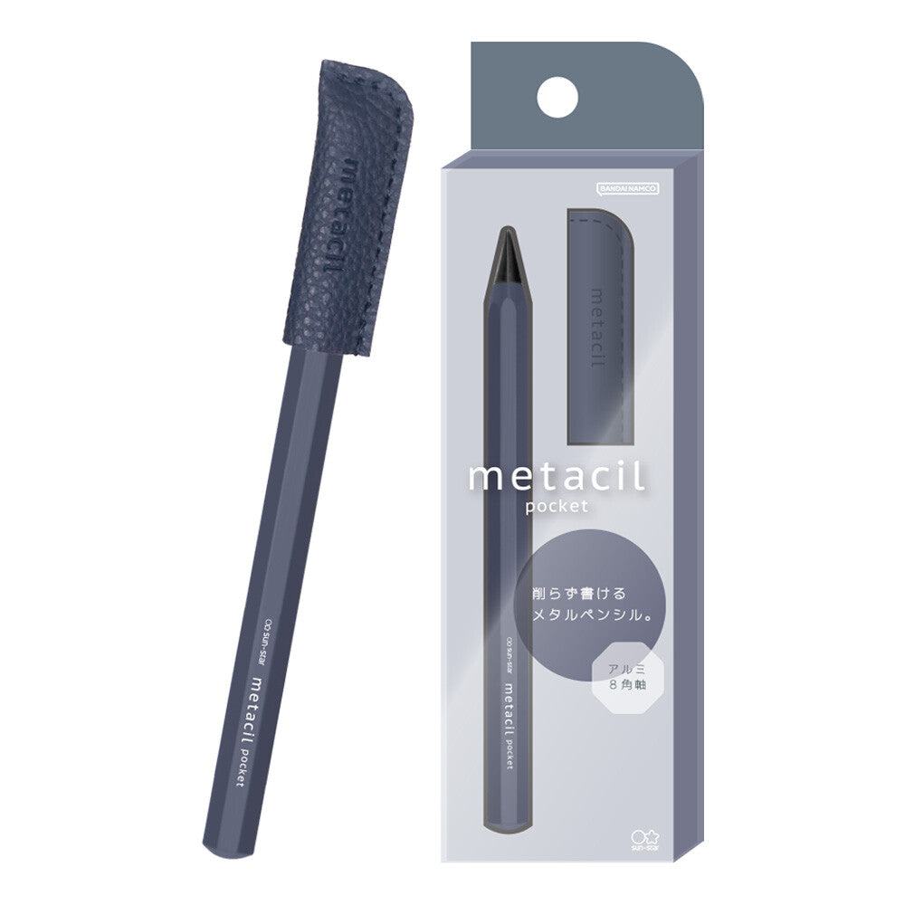 metacil pocket Metal Pencil - Navy - Techo Treats